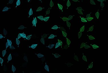 Koyu Mavi, Yeşil vektör karalama şablonu.