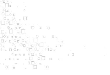 Açık Gümüş, diskleri ve dikdörtgenleri olan gri vektör dokusu.