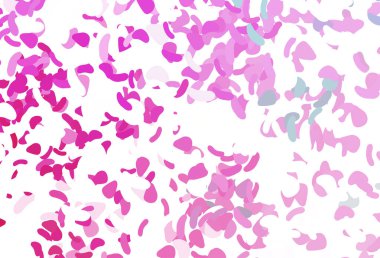 Soyut biçimlerde Açık Pembe vektör arkaplanı.