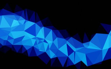 Düşük poligonal üçgenli soyut çokgen arkaplan