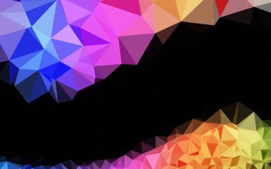 Çemberli çokgen biçiminde koyu kırmızı vektör deseni.