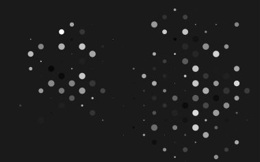 Noktalı vektör arkaplanı. Belirli soyut çemberlerle illüstrasyon. Web siteleri için desen
