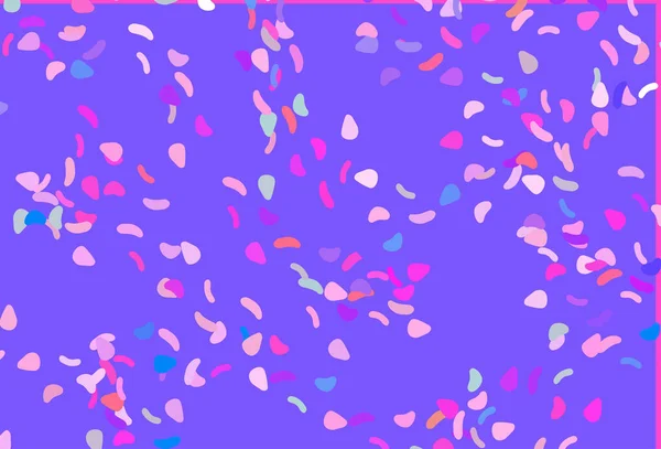ライトピンク 抽象的な形状の青いベクトルの背景 — ストックベクタ
