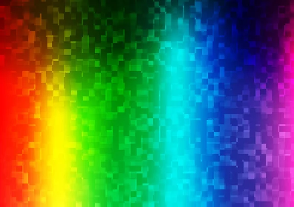 Light Multicolor Rainbow Vector Template Met Kristallen Rechthoeken — Stockvector