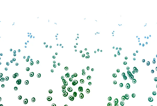 Світло Блакитний Зелений Векторний Шаблон Колами — стоковий вектор