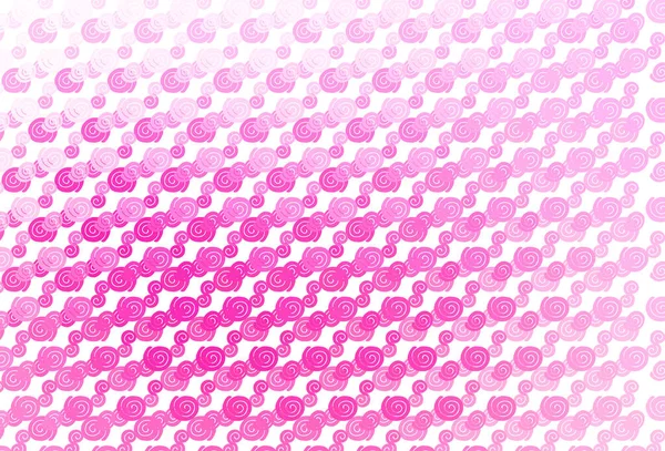 Light Pink Vector Template Bubble Shapes — Stock Vector