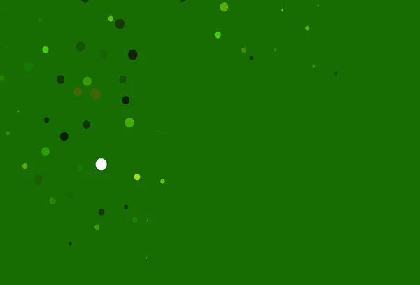Ljusgrön Vektor Mönster Med Sfärer — Stock vektor