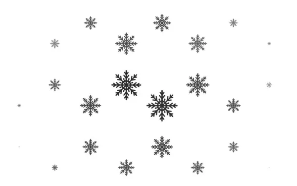 Vektor Hintergrund Illustration Mit Schneeflocken — Stockvektor