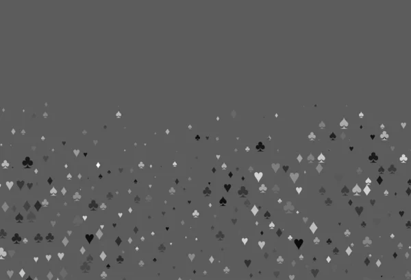 Argent Clair Couverture Vectorielle Grise Avec Symboles Jeu — Image vectorielle