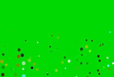 Açık Yeşil, daire şekilli sarı vektör düzeni.