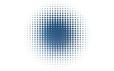 Noktalı beyaz vektör arkaplanı. Soyut çemberlerin oluşturduğu bir resim. 