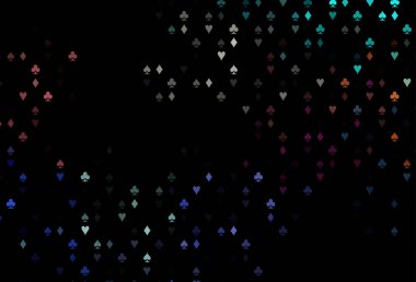 Koyu Çokrenkli, Gökkuşağı vektör örtüsü ve kumar sembolleri.