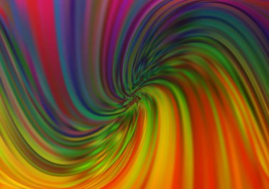 Bulanık dalgalı çizgiler, rengarenk soyut çizimler. 