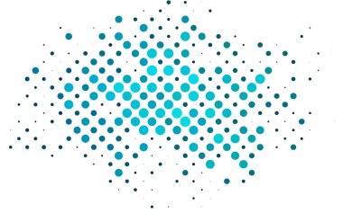 Noktalı vektör arkaplanı. Belirli soyut çemberlerle illüstrasyon. Web siteleri için desen