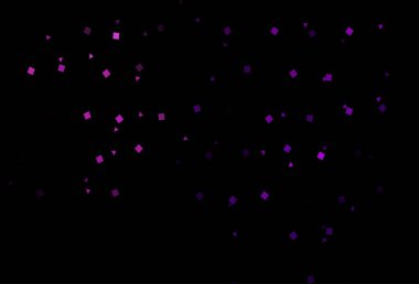 Çemberli çokgen biçiminde koyu mor vektör deseni.