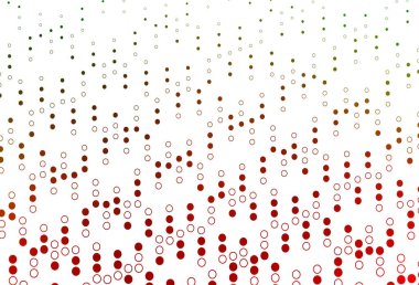 Açık yeşil, noktalı kırmızı vektör arkaplanı.