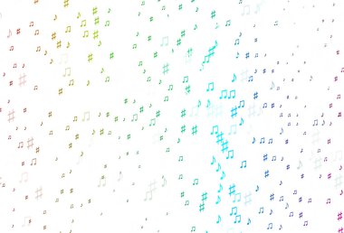 Müzik sembollü vektör şablonu.