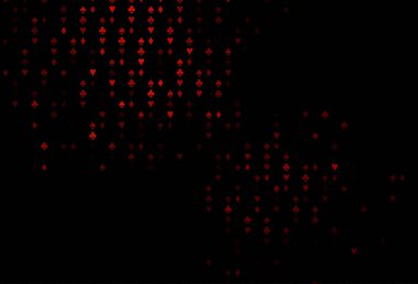 Kumarın sembolleriyle koyu kırmızı vektör örtüsü.