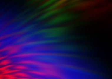 Bulanık dalgalı çizgiler, rengarenk soyut çizimler. 