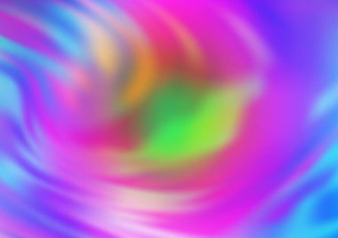 Bulanık eğriler, rengarenk soyut çizimler 