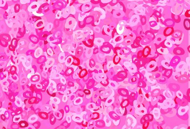 Küreli açık pembe vektör deseni.