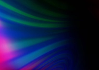 Bulanık eğriler, rengarenk soyut çizimler 