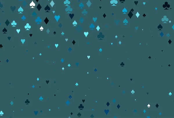 Luz Azul Cubierta Vectorial Con Símbolos Juego — Vector de stock