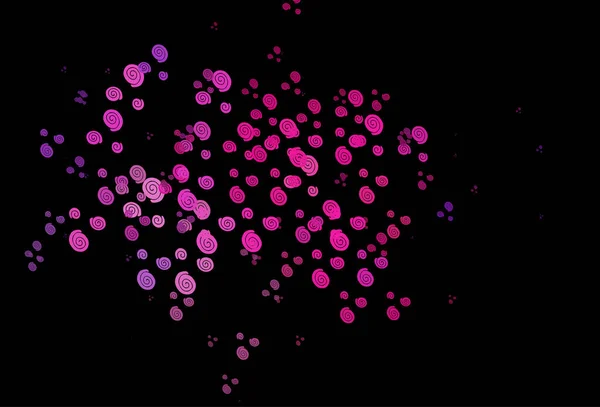 Темно Розовый Синий Векторный Узор Пузырьками — стоковый вектор