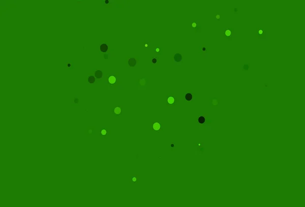 Light Green Vector Background Bubbles — Stock Vector