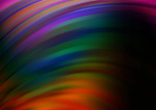 Verschwommene Wellenlinien Farbenfrohe Abstrakte Illustration Mit Farbverlauf — Stockvektor
