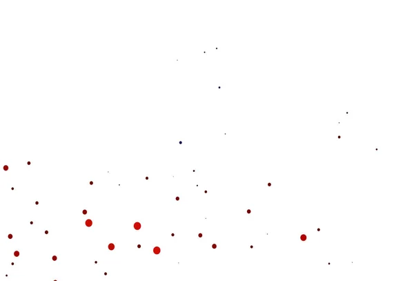 Lichtblauwe Rode Vectorachtergrond Met Belletjes — Stockvector