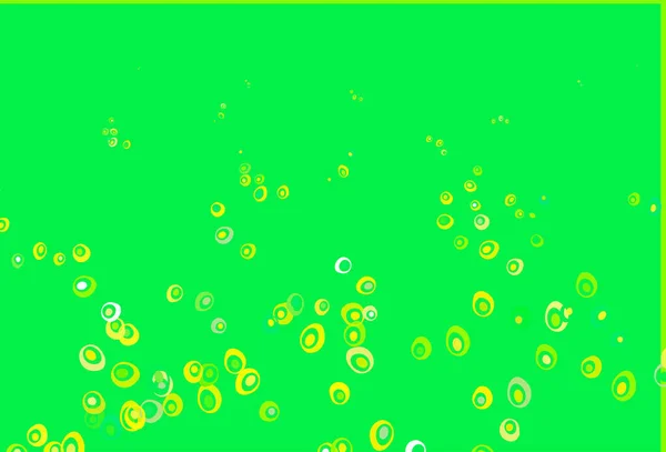 Vert Clair Couverture Vectorielle Jaune Avec Taches — Image vectorielle