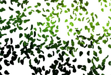 Soyut şekilli açık yeşil vektör arkaplanı.