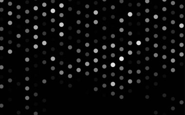 Noktalı siyah vektör arkaplanı. Soyut çemberlerin oluşturduğu bir resim. 