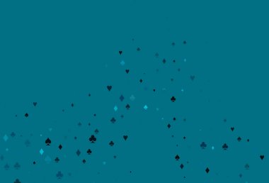 Poker sembollü hafif BLUE vektör şablonu.