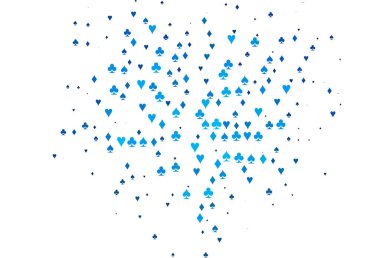 Poker sembollü hafif BLUE vektör şablonu.