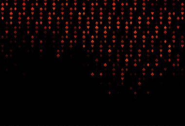 Koyu Turuncu vektör düzeni ve kart elemanları.