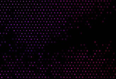 Kart işaretli koyu mor vektör arkaplanı.