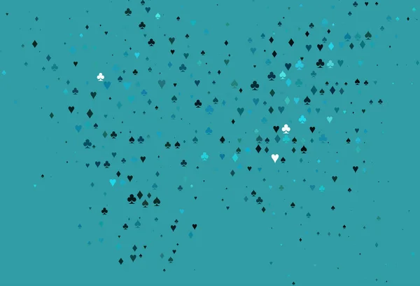 Texture Vectorielle Bleu Clair Avec Cartes Jouer — Image vectorielle