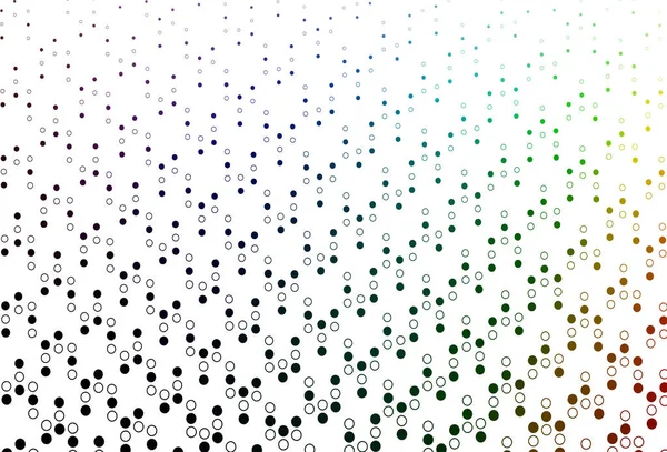 Lumière Multicolore Modèle Vectoriel Arc Ciel Avec Cercles — Image vectorielle