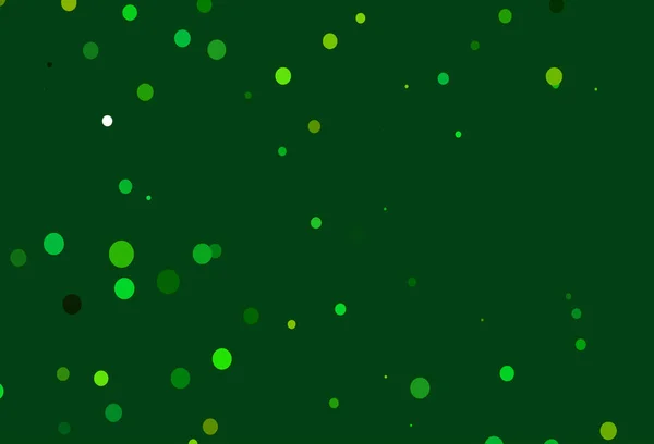 Ljusgrön Gul Vektor Mall Med Cirklar — Stock vektor