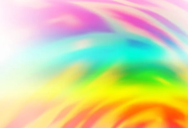 Licht Multicolor Regenboog Vector Wazig Schijnen Abstracte Achtergrond — Stockvector