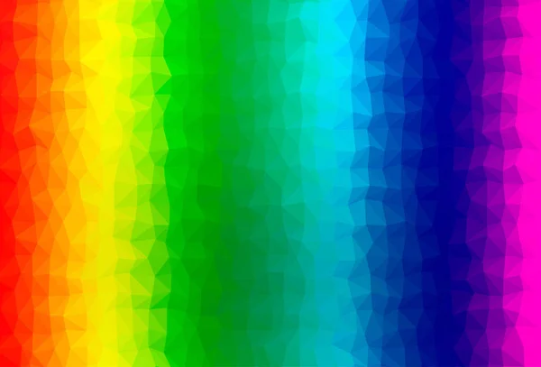Leicht Multicolor Rainbow Vektor Low Poly Textur — Stockvektor