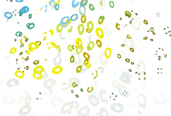 Light Green Yellow Vector Cover Spots — Stock Vector