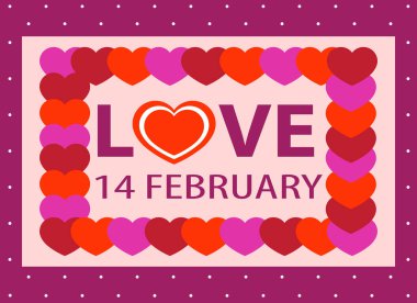 Sevgililer Günü kartpostalı, 14 Şubat, çıkartma