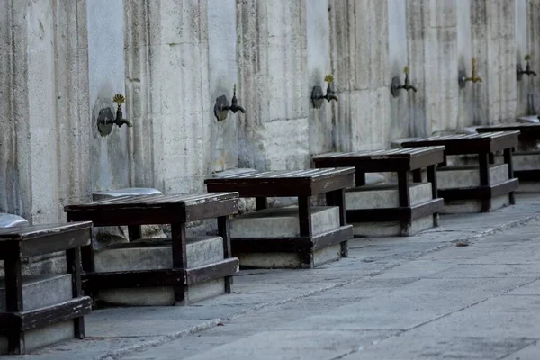 Rituelle Wäsche Istanbul Turkey Mosque Istanbul Türkei — Stockfoto