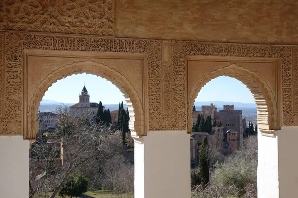 Granada Marvelous Alhambra Moorish Engraving — Stockfoto
