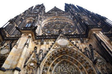Prag, Çek Cumhuriyeti, 12 Mayıs 2018 - St. Vitus Katedrali, Prag Kalesi. Tarih ve mimarlık anıtı.