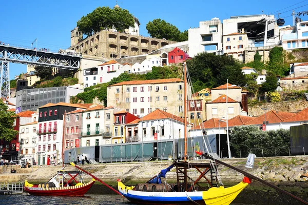 Porto Portugal Europa Stadslandschap Zonnige Zomerdag Uitzicht Oude Stad Ribeiro — Stockfoto