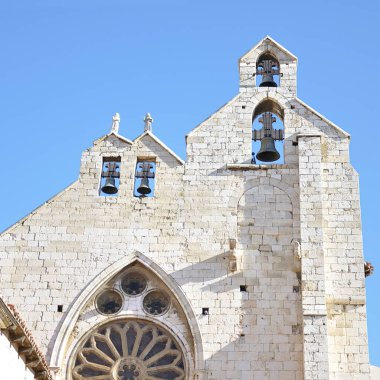 Palencia 'da (Kastilya ve Leon, İspanya) bulunan San Francisco kilisesinin ayrıntıları. Gotik tarzda inşa edilmiş. Rönesans ve barok stili eklenmiş.